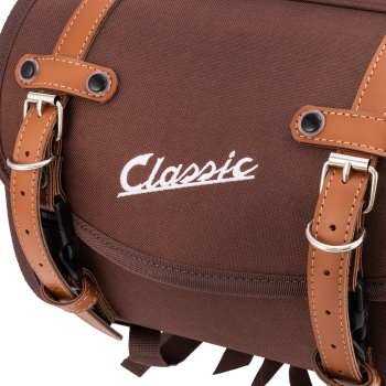 Tasche/Koffer für Gepäckträger - "Classic" - 10 Liter - tobacco-braun
